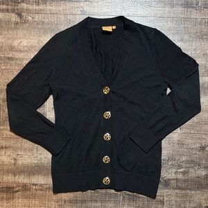 Tory Burch Simone Black Cardigan